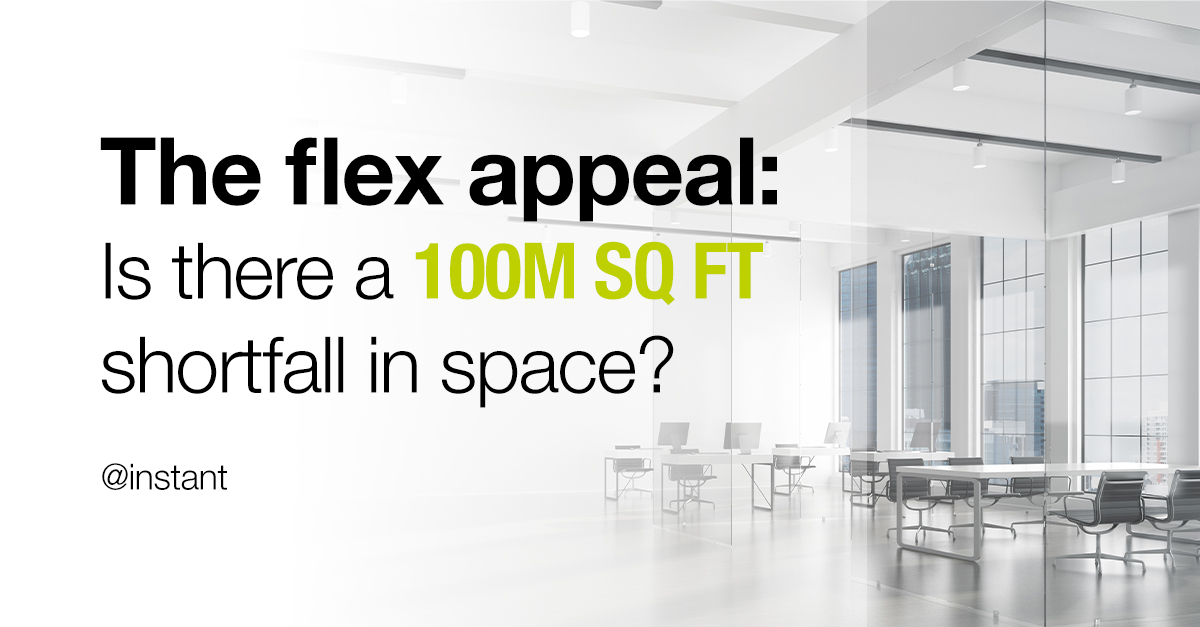 The flex appeal is there a 100m sq ft shortfall in space?